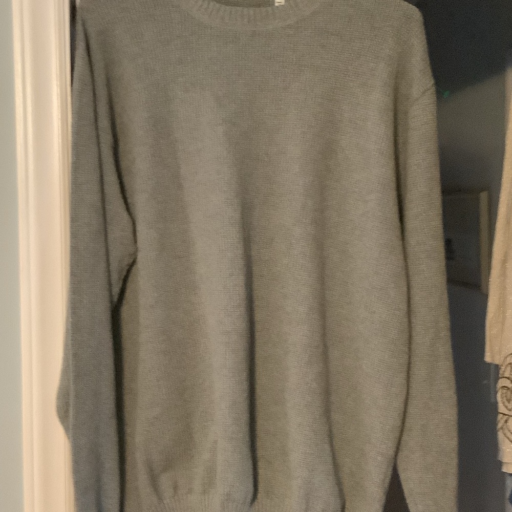 Linksoul Men's Heather Gray Golf Crewneck‎ Sweater, linksoul